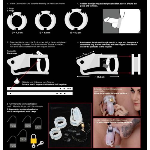 Прозрачный пояс верности из силикона PenisCage