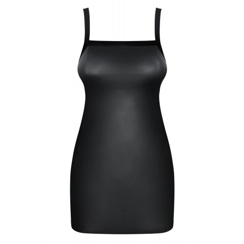 Сорочка и трусики-стринги из материала Wet Look Leatheria L/XL