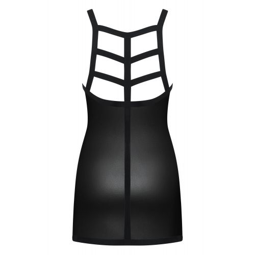 Сорочка и трусики-стринги из материала Wet Look Leatheria L/XL