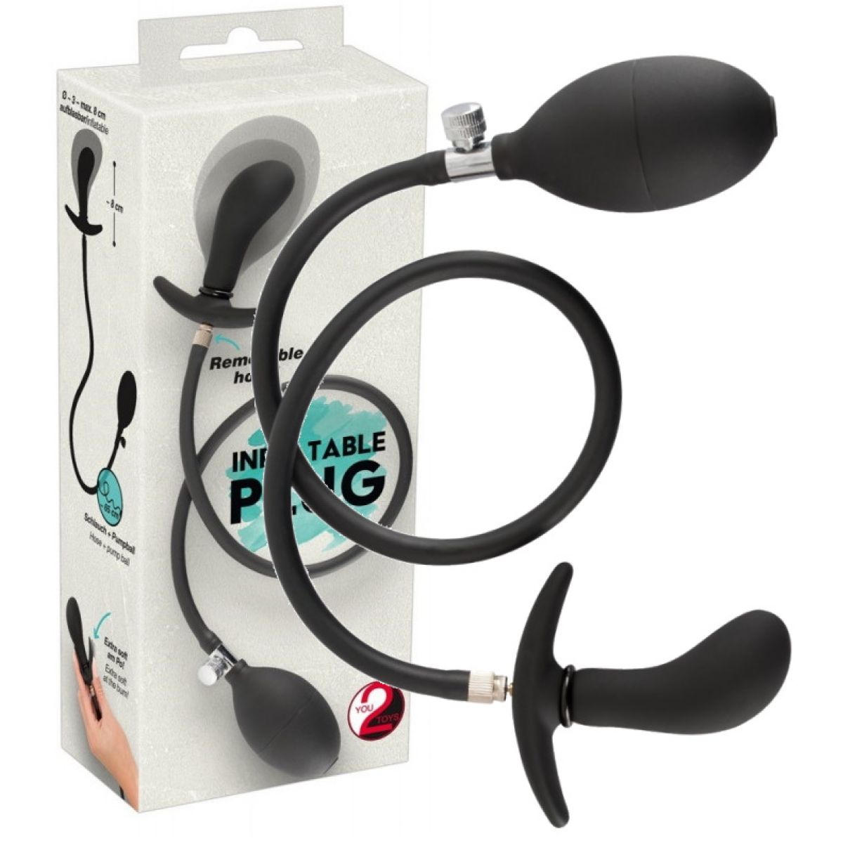 Расширяющаяся анальная пробка Inflatable Plug