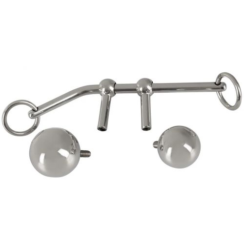 Набор для бондажа с металлическим аналлоком и веревкой Bondage Plugs With Rope