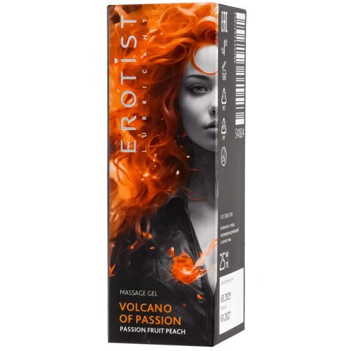 Гель Erotist жидкий вибратор Volcano Of Passion со вкусом персик-маракуйя 25 гр