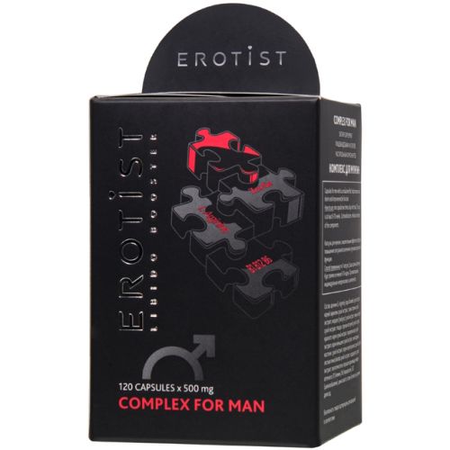 Мужские капсулы для улучшения эректильной функции Erotist Complex For Man 120 шт