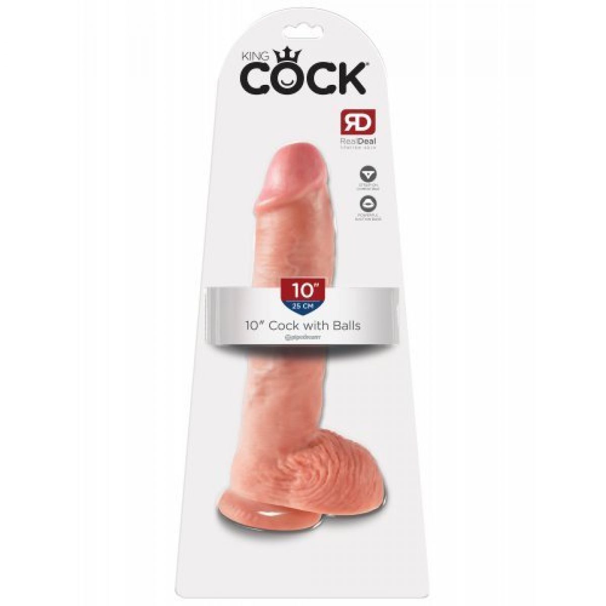 Фаллоимитатор с присоской King Cock Dual Density 10 in