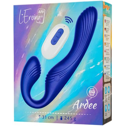Безремневой смарт-страпон Leroina App Ardee с пультом управления 31 см