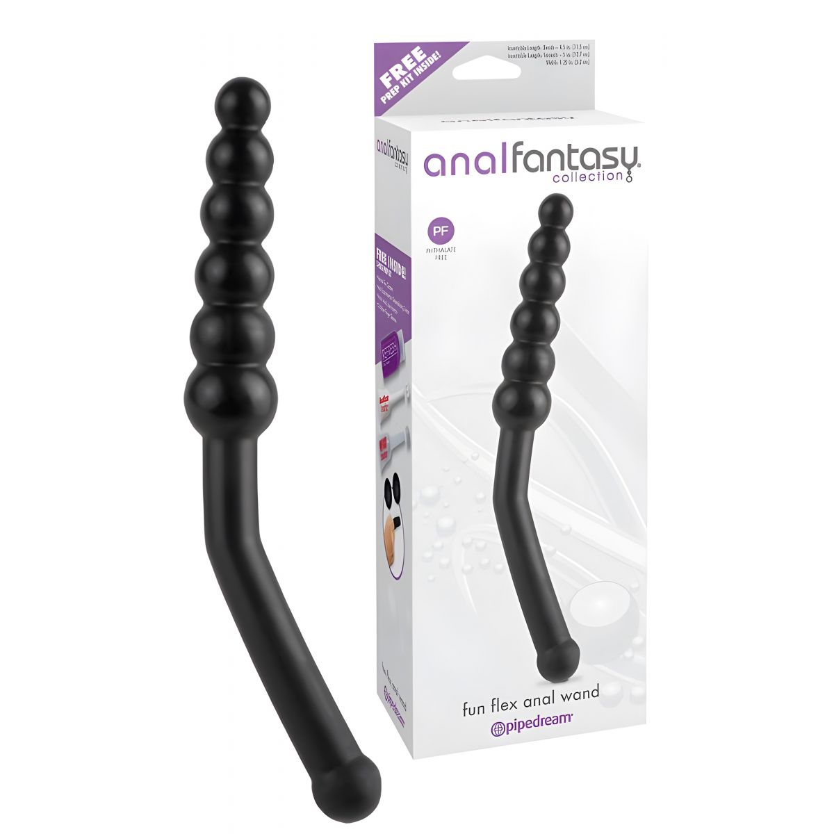 Анальный стимулятор с изогнутой ручкой Pipedream Fun Flex Anal Wand 