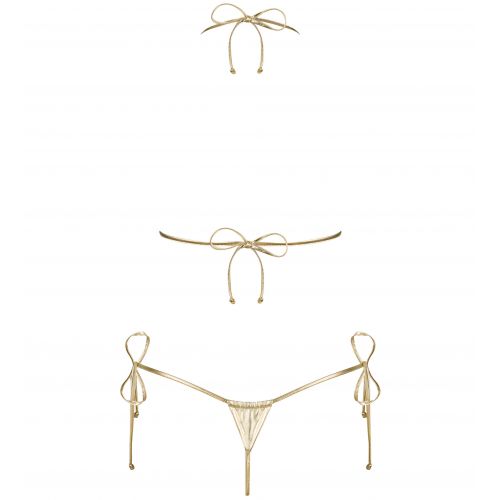 Мини-бикини Bella Vista золотого цвета OS