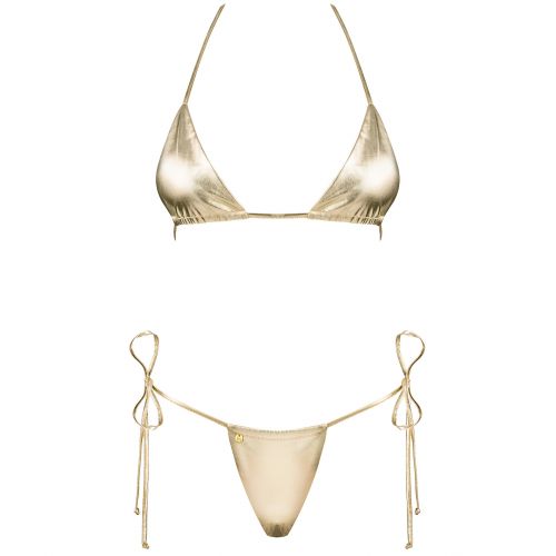 Мини-бикини Bella Vista золотого цвета OS