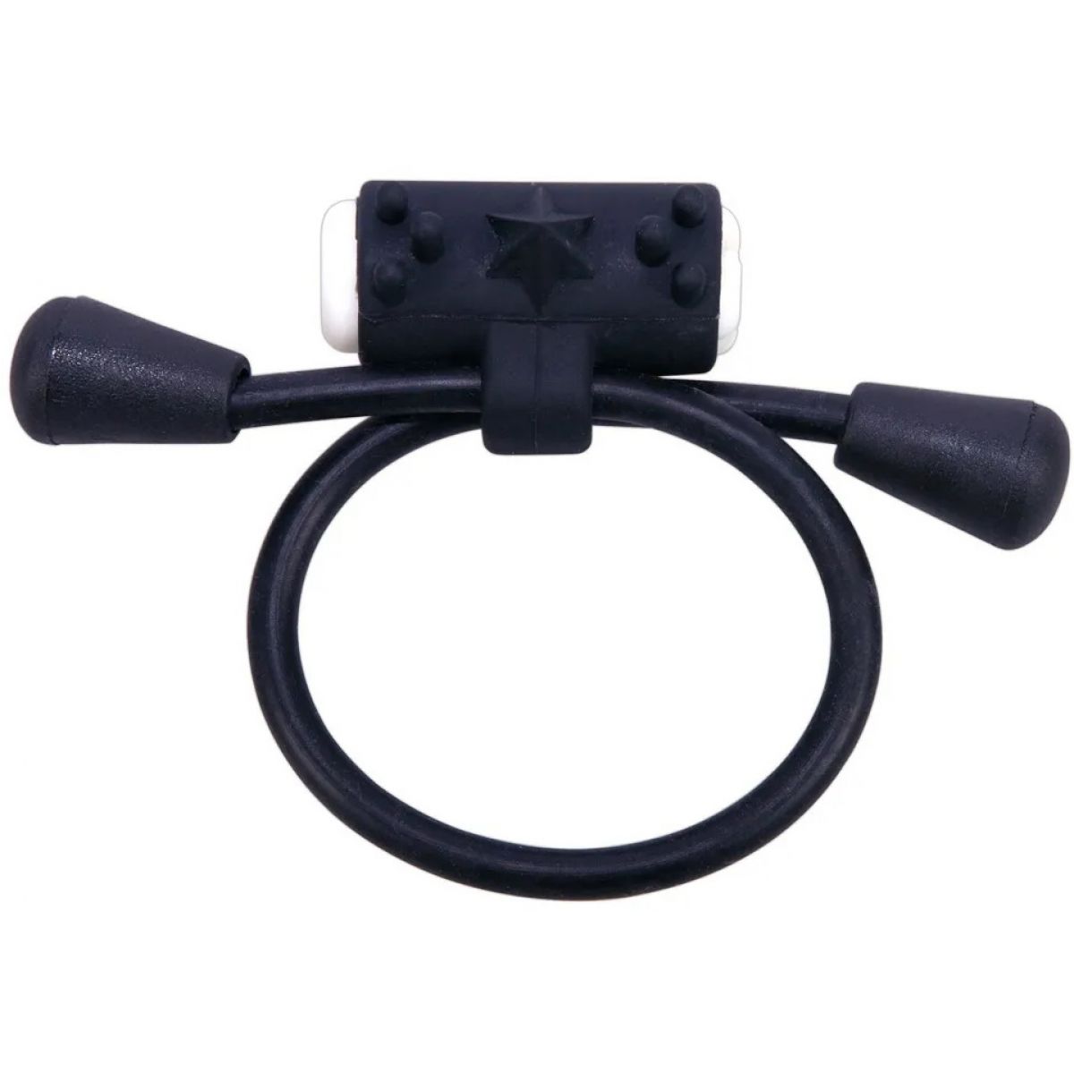 Лассо на пенис с клиторальным вибростимулятором Silicone Cock Ring