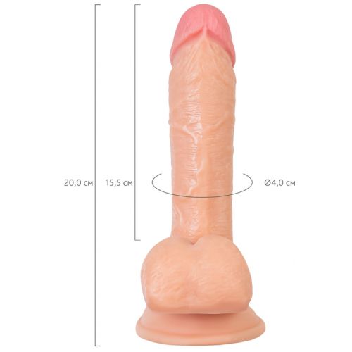 Реалистичный фаллоимитатор Real Stick Nude Lorn 20 см