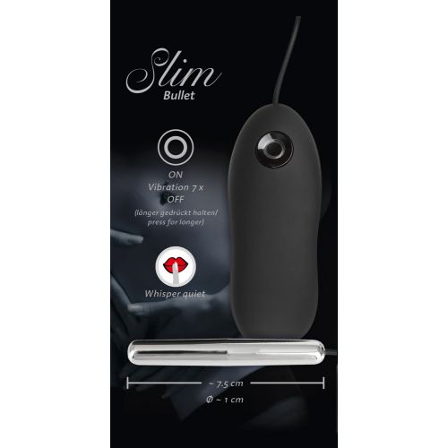 Вибропуля с пультом управления Slim Bullet