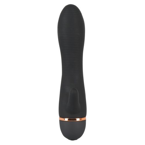 Виратор-кролик с рифленой поверхностью Bendy Ripple Clit Vibrator