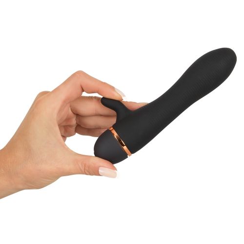 Виратор-кролик с рифленой поверхностью Bendy Ripple Clit Vibrator