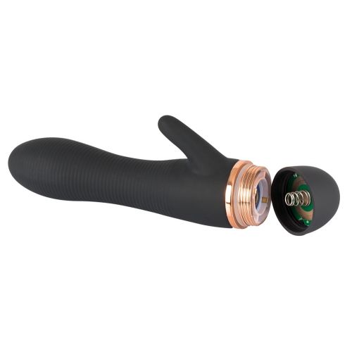 Виратор-кролик с рифленой поверхностью Bendy Ripple Clit Vibrator