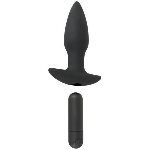 Анальная вибровтулка с дистанционным пультом управления Black Velvets