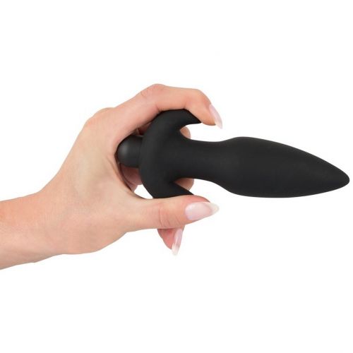 Анальная вибровтулка с дистанционным пультом управления Black Velvets