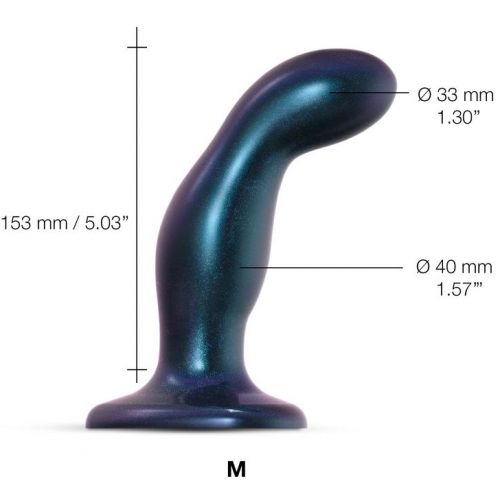 Фаллоимитатор Strap-On-Me Dildo Plug Snaky M синий 17 см 