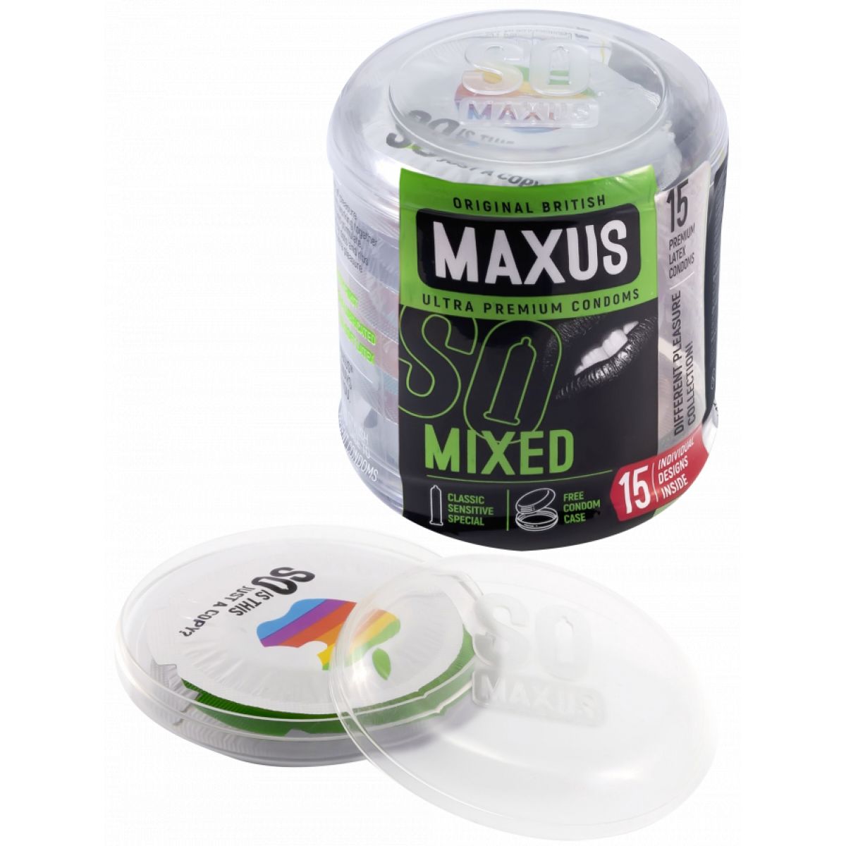 Презервативы Maxus №15 Mixed микс в пластиковом кейсе