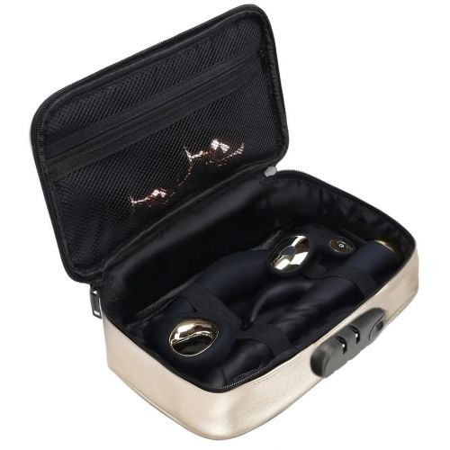 Сумка с кодовым замком для хранения игрушек Discreet Box Luxury Gold