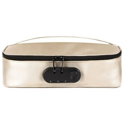 Сумка с кодовым замком для хранения игрушек Discreet Box Luxury Gold
