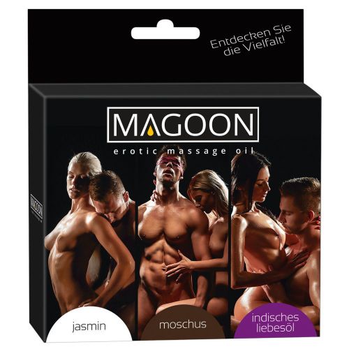 Набор из трех массажных масел Magoon Jasmin, Muskus, Indian Love