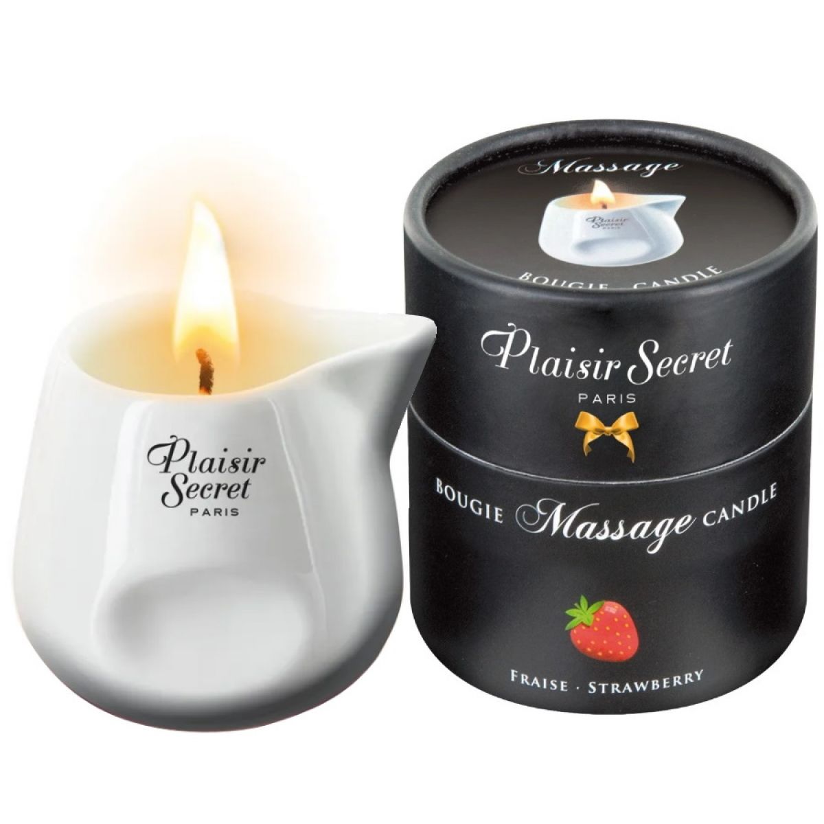 Массажная свеча Plaisir Secret Paris Srawberry 80 мл
