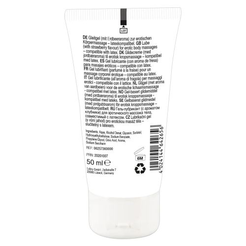 Съедобный массажный гель с ароматом вишни Lick It Erotic Massage Gel 50 мл