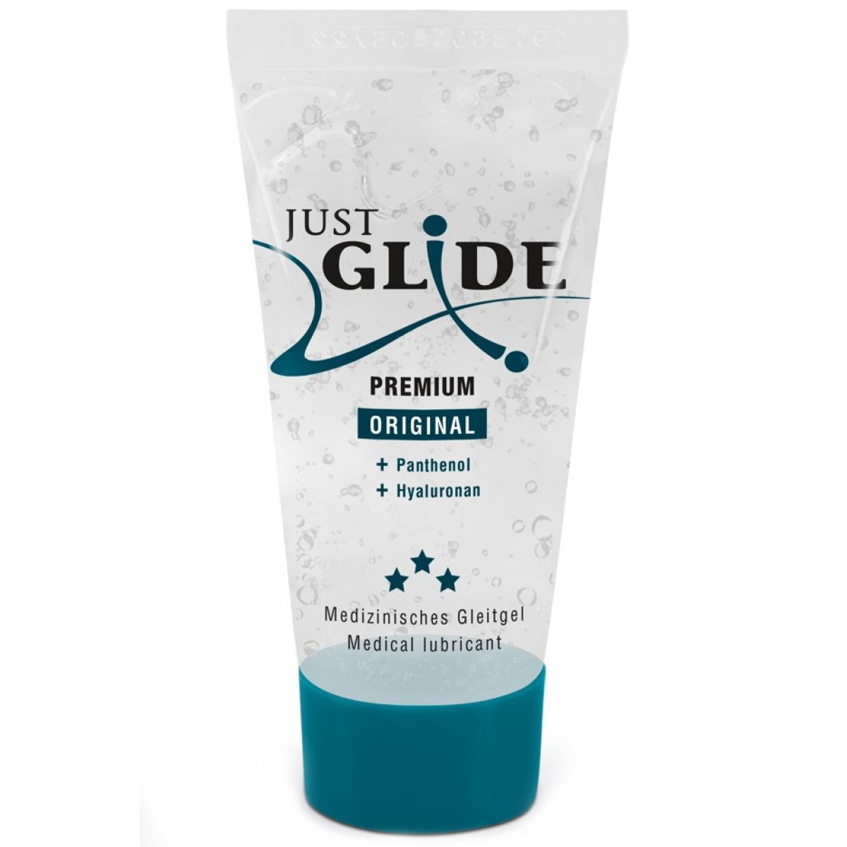 Веганский лубрикант JustGlide Premium с гиалуроном и пантенолом 20 мл