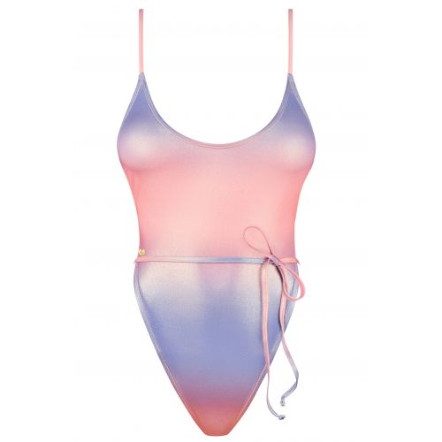 Мерцающий боди-купальник с нежным градиентом Rionella M