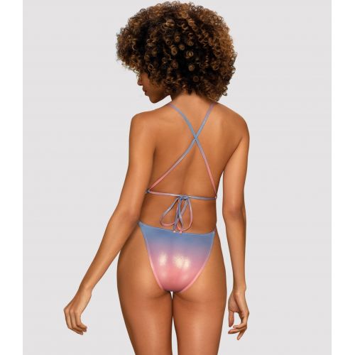 Мерцающий боди-купальник с нежным градиентом Rionella M