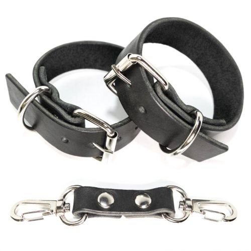 Кожаные наручники ручной работы