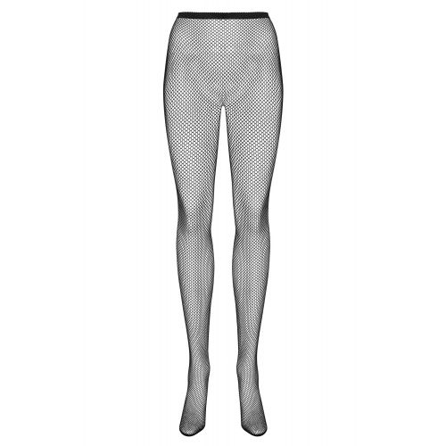 Необычные черные колготки в сетку с плетением сзади S/L