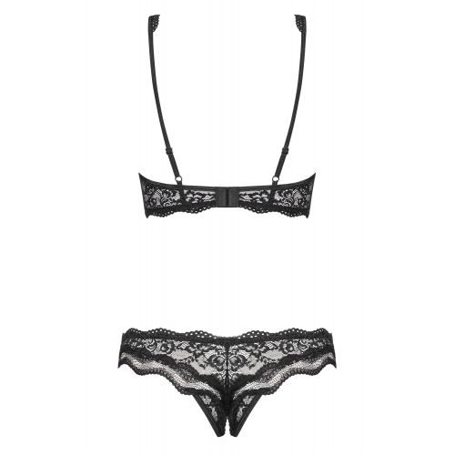 Открытый черный комплект Luvae S/M