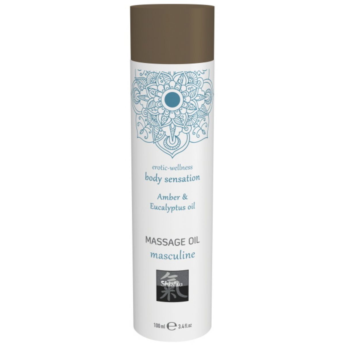Массажное масло с ароматом амбры и масла эвкалипта, 100 мл 