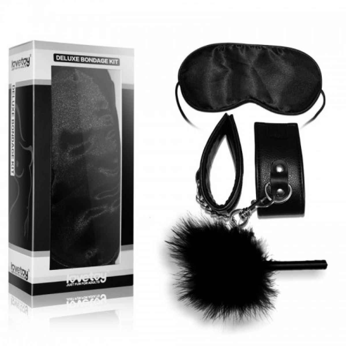 Набор Deluxe Bondage Kit (наручники тиклер маска на глаза)