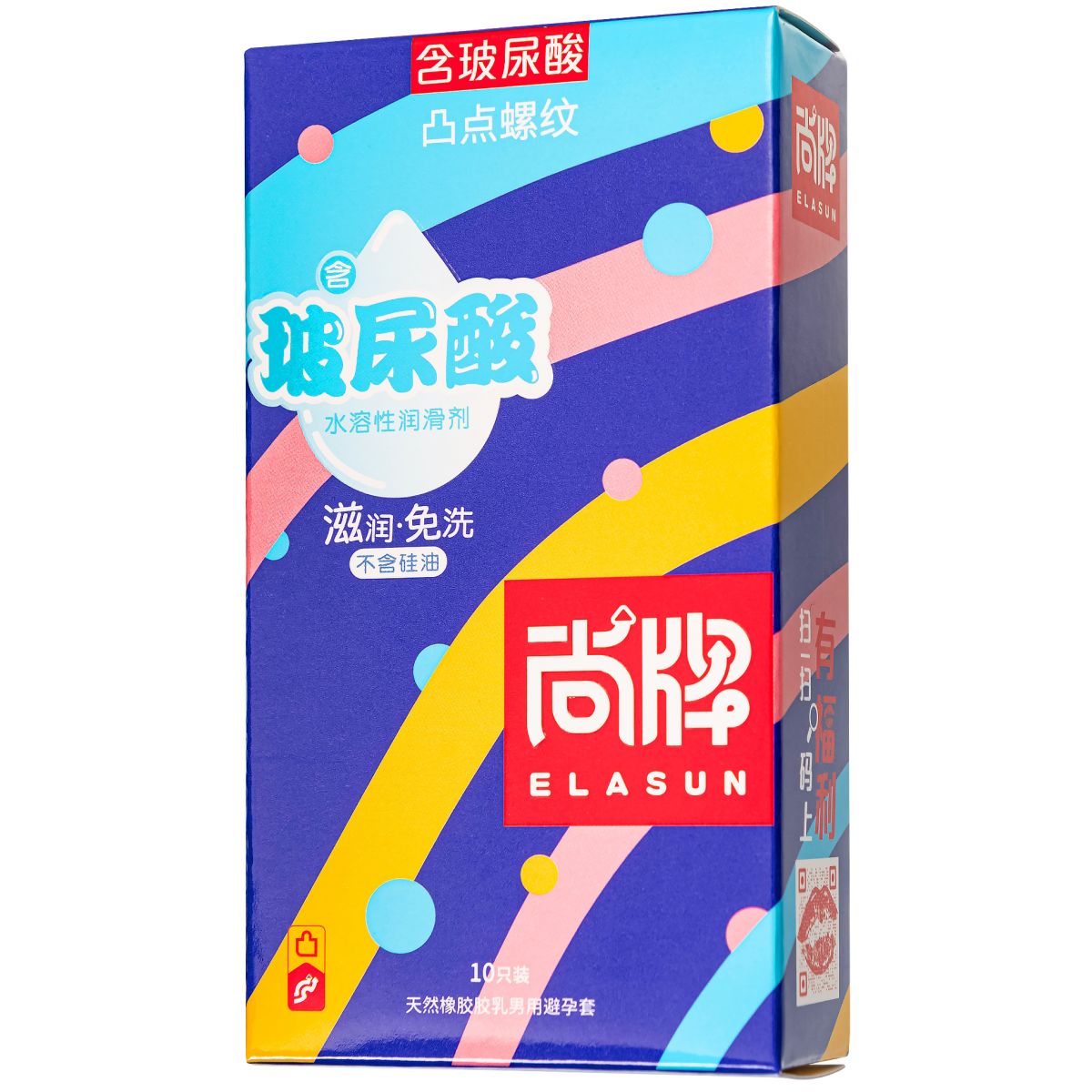 Ребристые презервативы с пупырышками Elasun Ribbet and Dotted 10 шт