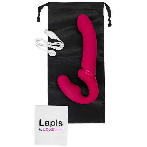 Безремневой смарт-страпон Lovense Lapis 23 см