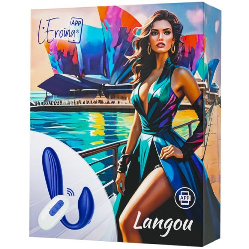 Смарт-вибратор для пар Leroina App Langou синий