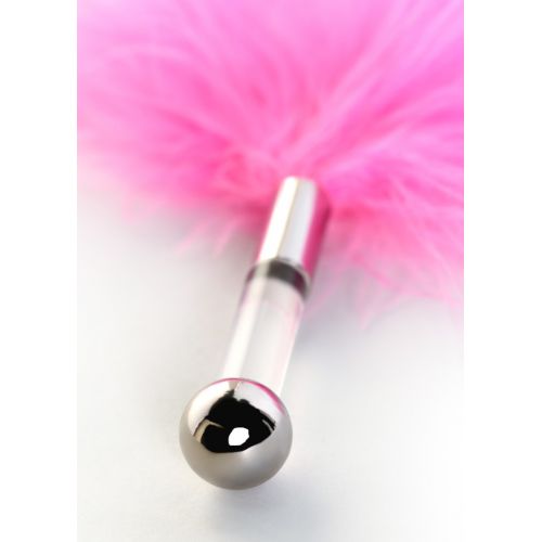 Розовый перьевой тиклер Theatre 13 см