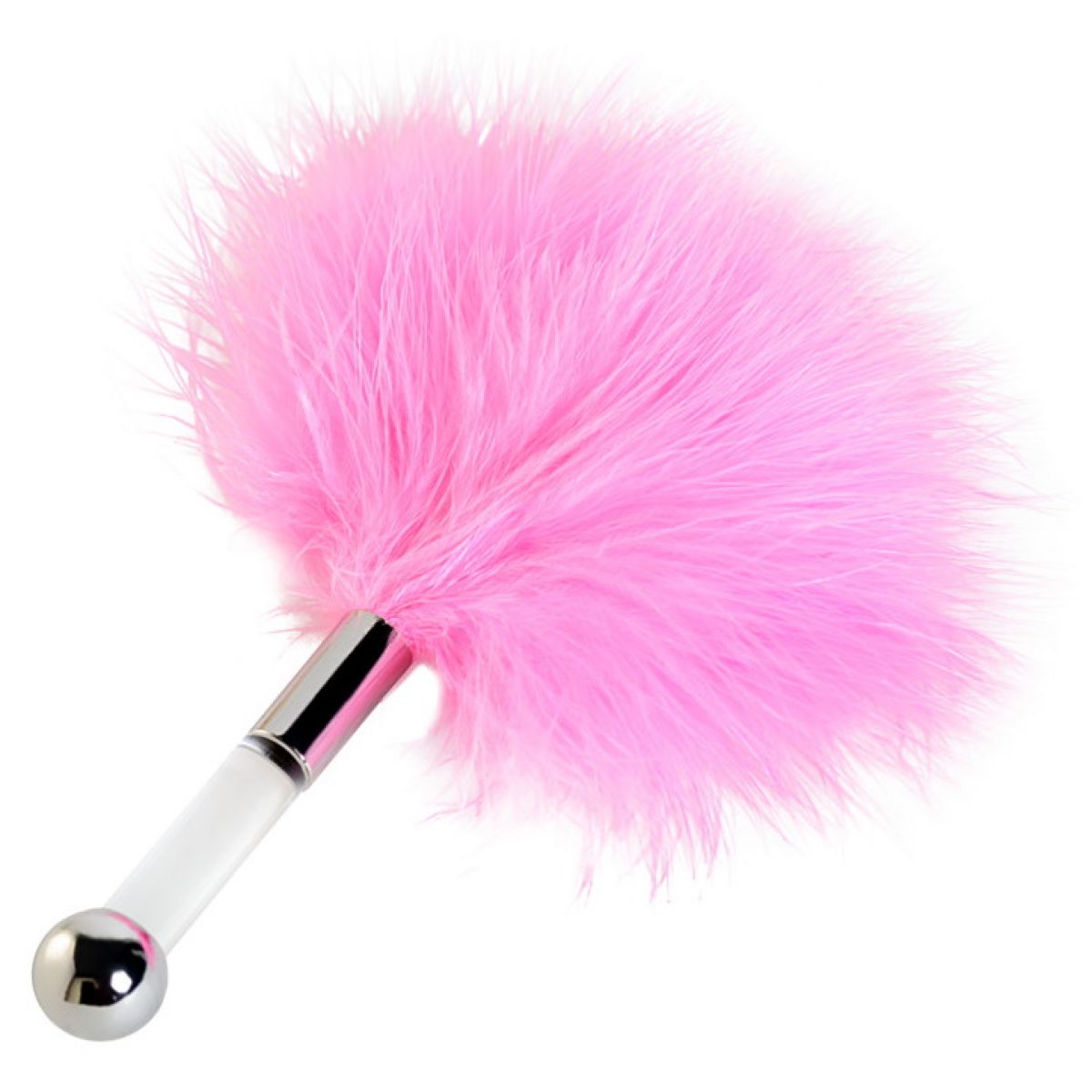 Розовый перьевой тиклер Theatre 13 см