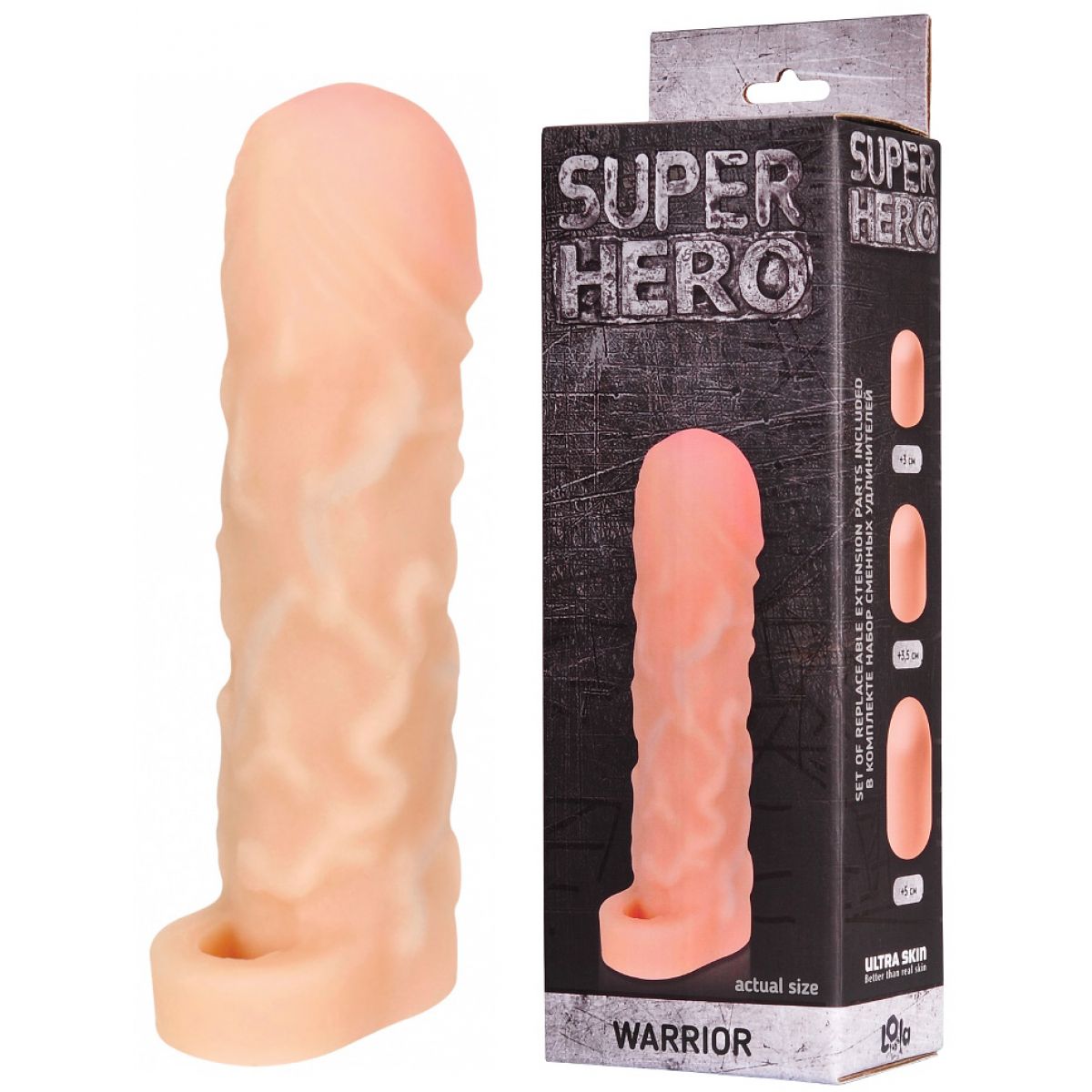 Фаллоудлинитель с петлей Super Hero Warrior 16 см