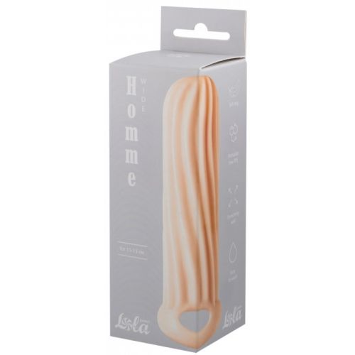 Фаллоудлинитель с кольцом Homme Wide Flesh + 1,5 см 
