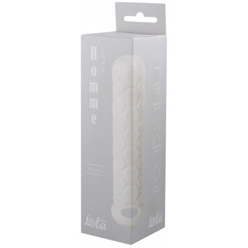 Фаллоудлинитель с кольцом Homme Long White + 3 см 