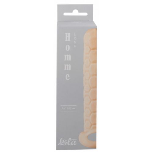 Фаллоудлинитель с кольцом Homme Long Flеsh + 3 см 
