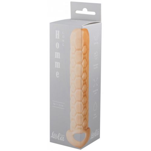 Фаллоудлинитель с кольцом Homme Long Flеsh + 3 см 