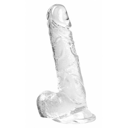 Прозрачный фаллоимитатор с мошонкой Intergalactic Oxygen