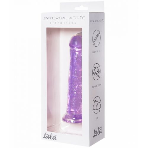 Прозрачный фаллоимитатор Intergalactic Distortion Purple