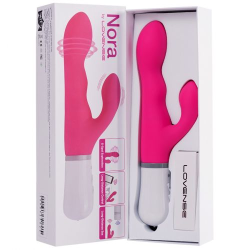 Смарт-вибратор-ротатор с клиторальным стимулятором Nora By Lovense