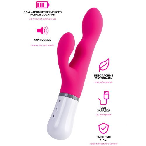 Смарт-вибратор-ротатор с клиторальным стимулятором Nora By Lovense