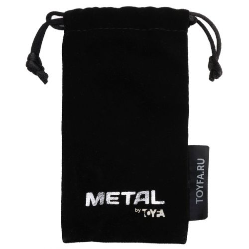 Металлическое кольцо с шариком-стимулятором под головку пениса Metal by Toyfa